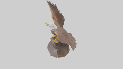 3D model Giant Eagle statue model VR / AR / low-poly