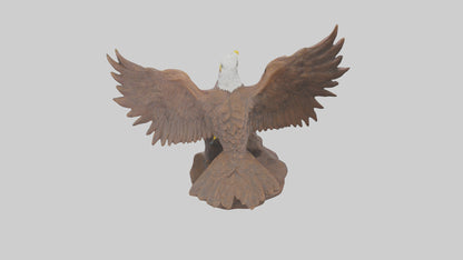 3D model Giant Eagle statue model VR / AR / low-poly