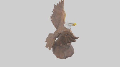 3D model Giant Eagle statue model VR / AR / low-poly