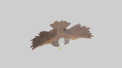 3D model Giant Eagle statue model VR / AR / low-poly