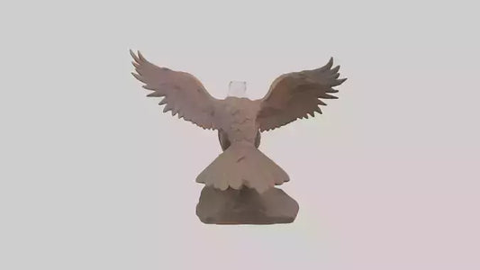 3D model Giant Eagle statue model VR / AR / low-poly