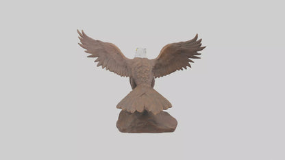 3D model Giant Eagle statue model VR / AR / low-poly