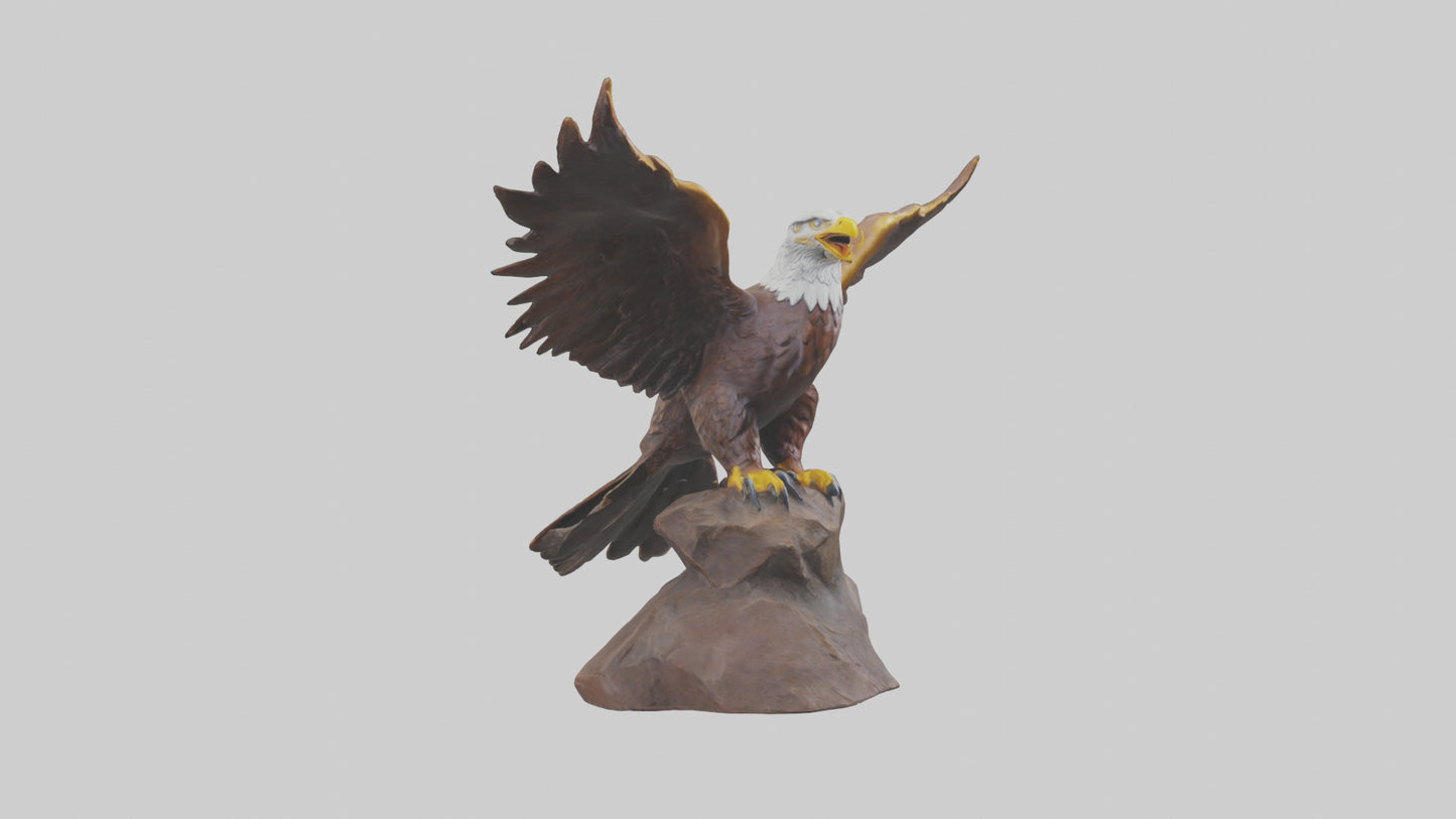 3D model Giant Eagle statue model VR / AR / low-poly