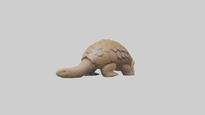 3D model Giant Ground Pangolin resting model VR / AR / low-poly