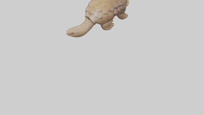 3D model Giant Ground Pangolin resting model VR / AR / low-poly