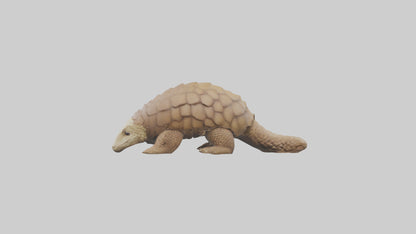 3D model Giant Ground Pangolin resting model VR / AR / low-poly