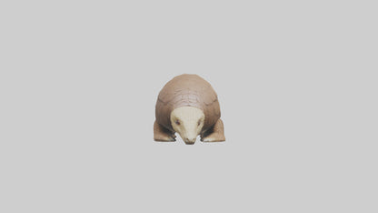 3D model Giant Ground Pangolin resting model VR / AR / low-poly