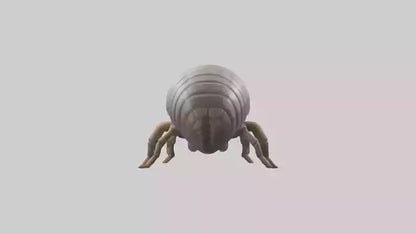 3D model Giant Isopod crawling model VR / AR / low-poly