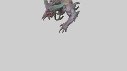 Giant Mutant Demon model VR / AR / low-poly