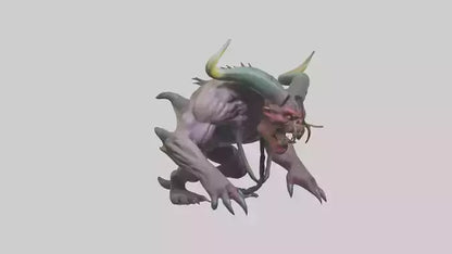 Giant Mutant Demon model VR / AR / low-poly