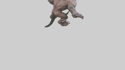Giant Mutant Demon model VR / AR / low-poly