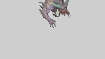 Giant Mutant Demon model VR / AR / low-poly