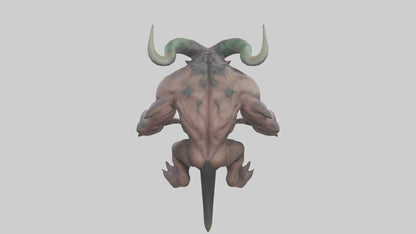 Giant Mutant Demon model VR / AR / low-poly