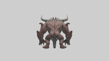 Giant Mutant Demon model VR / AR / low-poly