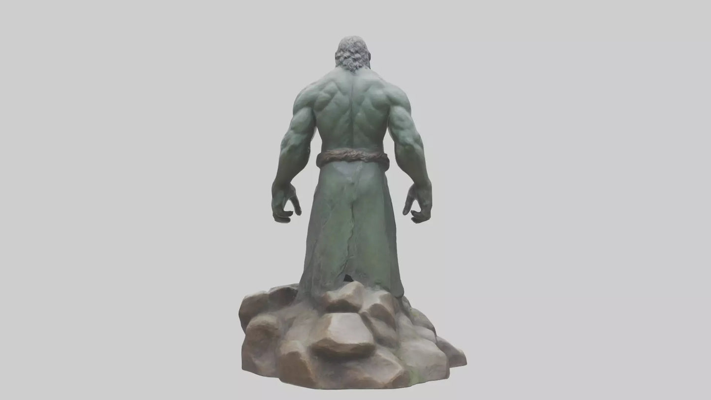3D model Giant of the Mountains statue model VR / AR / low-poly