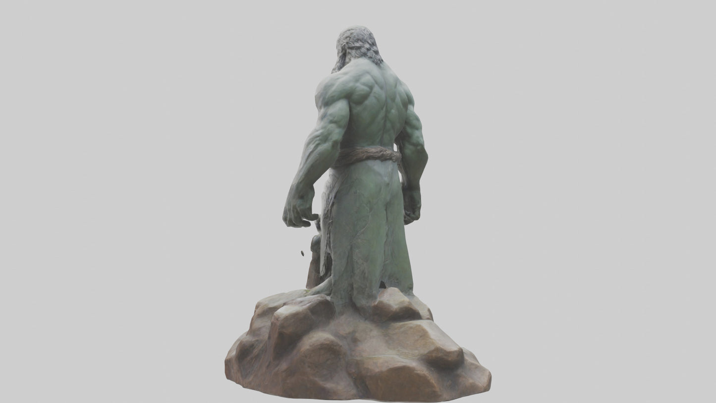 3D model Giant of the Mountains statue model VR / AR / low-poly