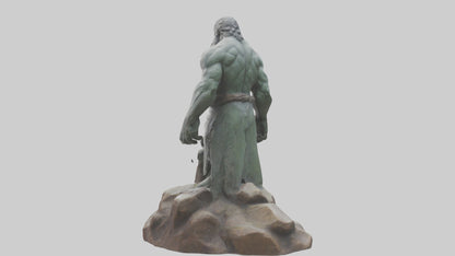 3D model Giant of the Mountains statue model VR / AR / low-poly