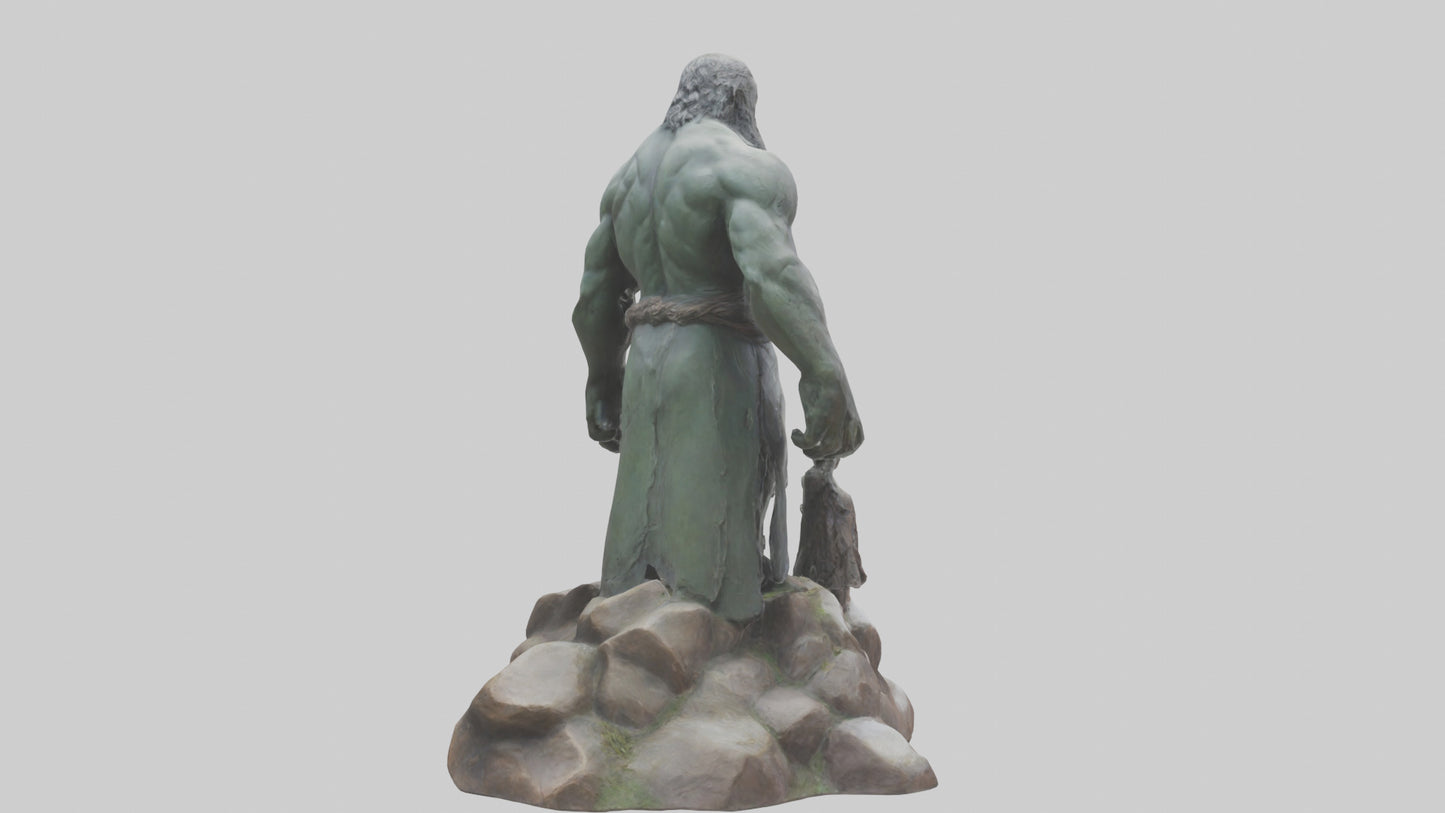 3D model Giant of the Mountains statue model VR / AR / low-poly
