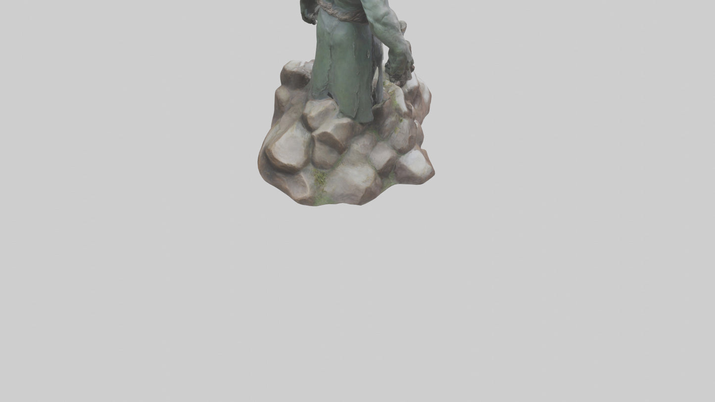 3D model Giant of the Mountains statue model VR / AR / low-poly