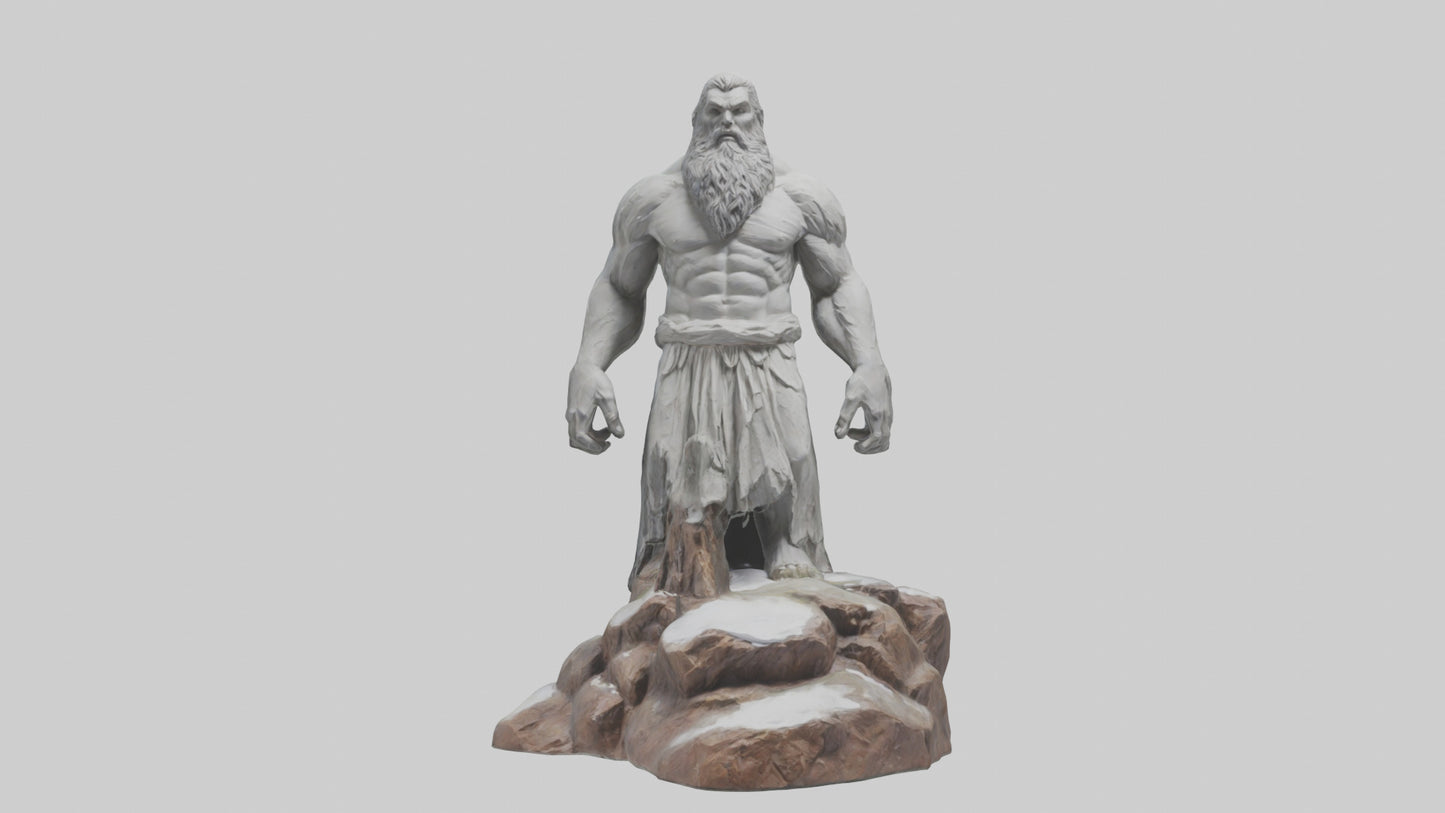 3D model Giant of the Mountains statue model VR / AR / low-poly