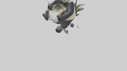 Giant Panda playing model VR / AR / low-poly