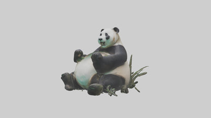 Giant Panda playing model VR / AR / low-poly