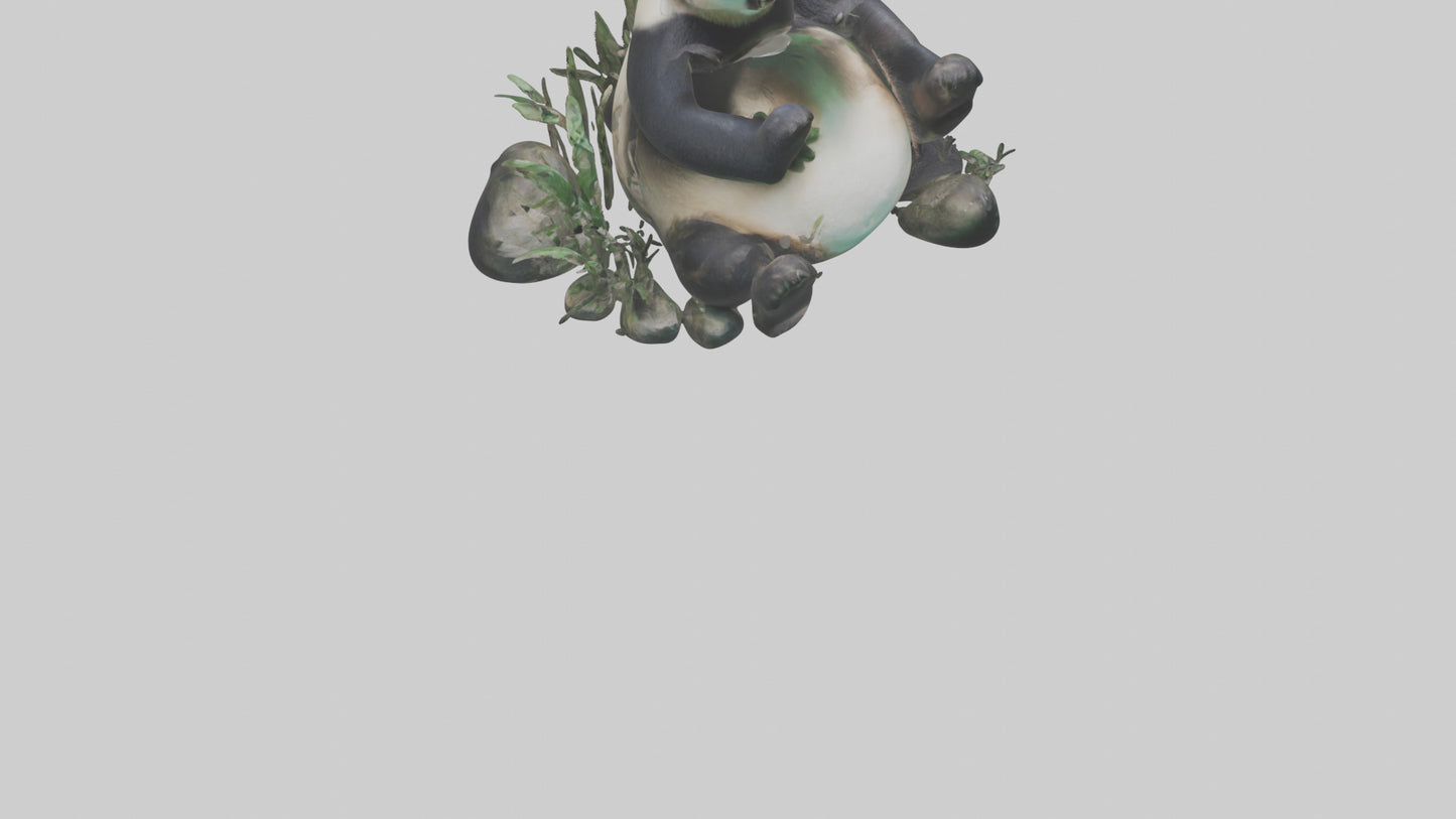 Giant Panda playing model VR / AR / low-poly