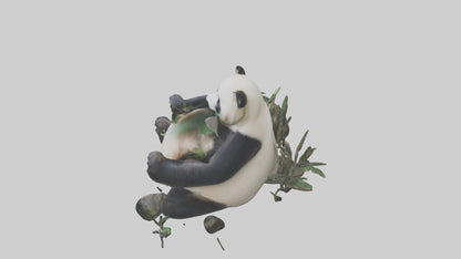 Giant Panda playing model VR / AR / low-poly