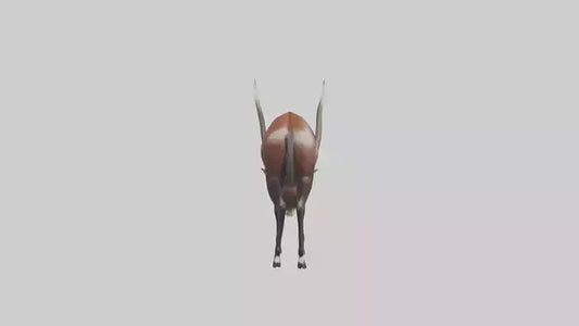 3D model Giant Sable Antelope grazing model VR / AR / low-poly