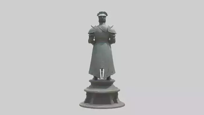 3D model Giant Soldier statue model VR / AR / low-poly
