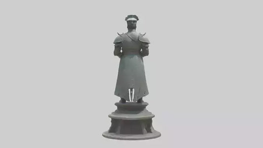 3D model Giant Soldier statue model VR / AR / low-poly