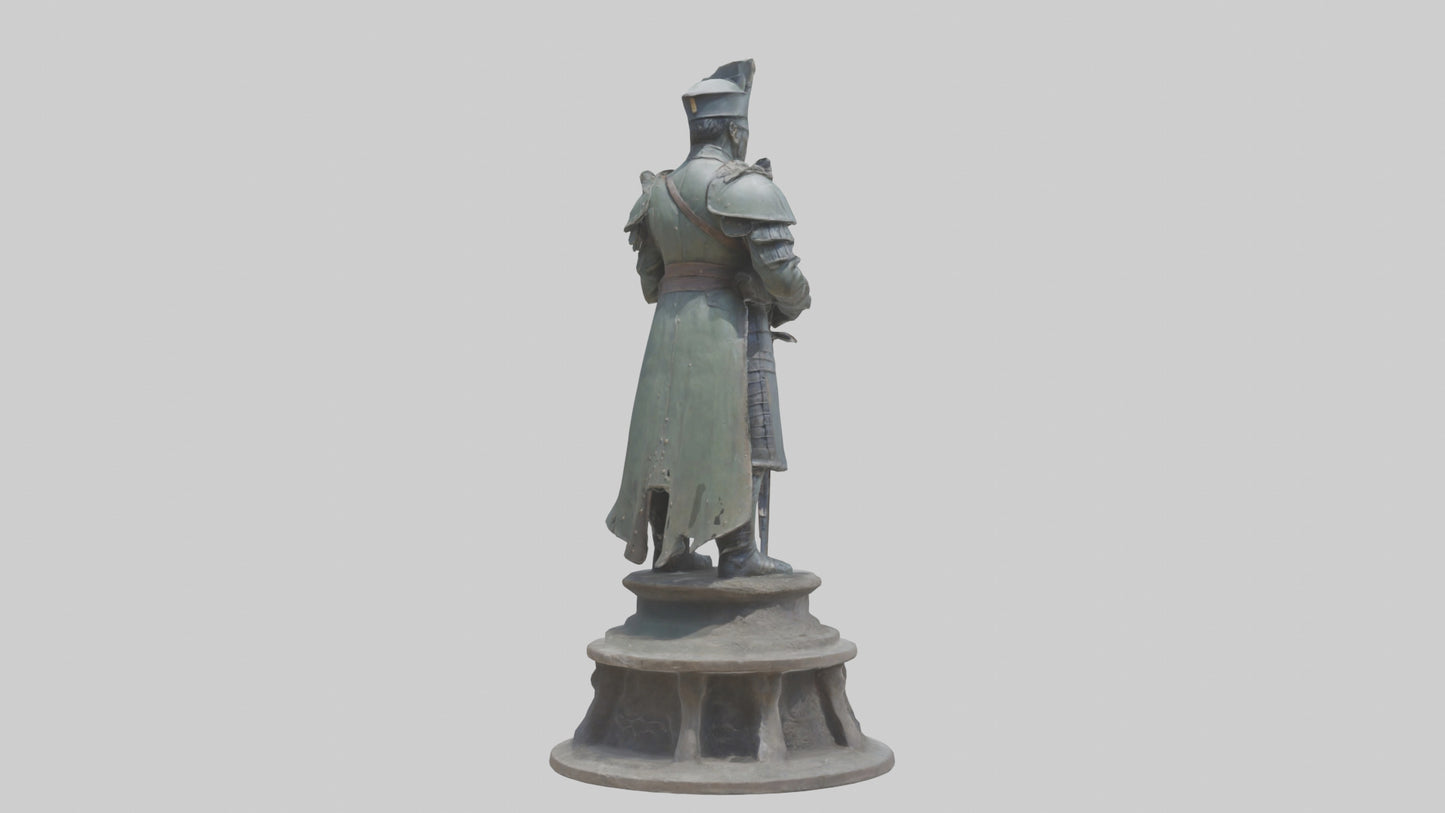 3D model Giant Soldier statue model VR / AR / low-poly