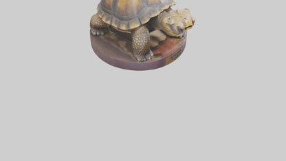 3D model Giant Tortoise statue model VR / AR / low-poly