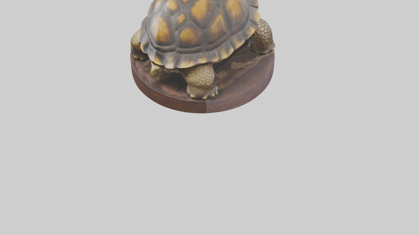3D model Giant Tortoise statue model VR / AR / low-poly