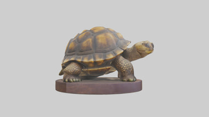 3D model Giant Tortoise statue model VR / AR / low-poly