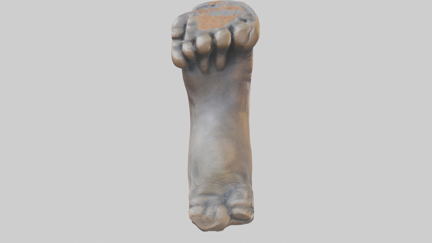 3D model Giants Footprint statue model VR / AR / low-poly