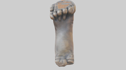 3D model Giants Footprint statue model VR / AR / low-poly