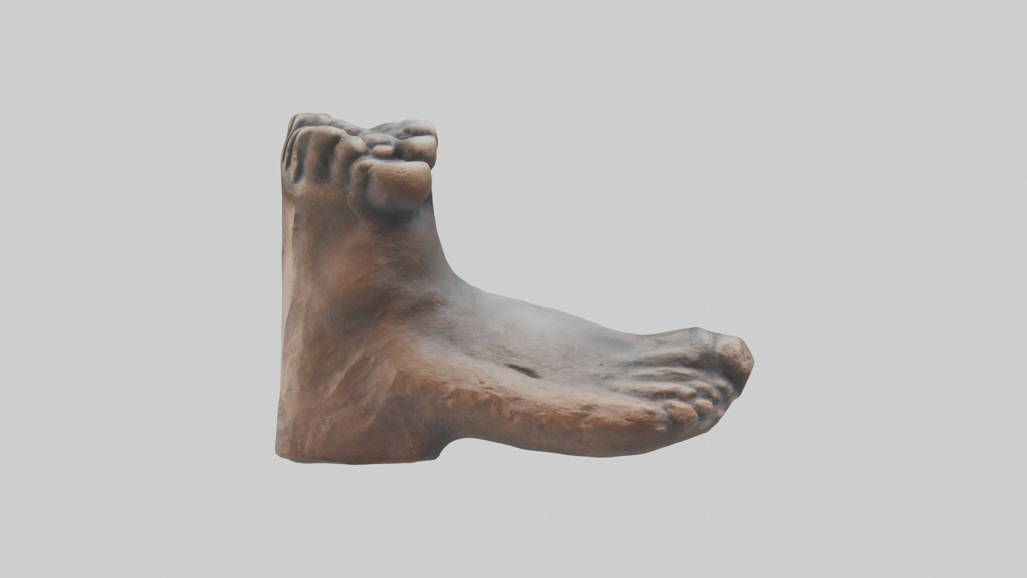 3D model Giants Footprint statue model VR / AR / low-poly