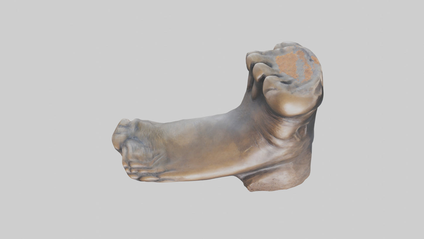 3D model Giants Footprint statue model VR / AR / low-poly