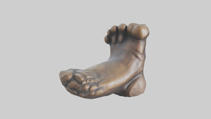 3D model Giants Footprint statue model VR / AR / low-poly