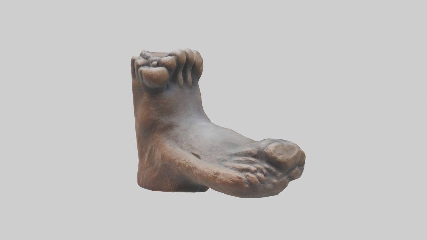 3D model Giants Footprint statue model VR / AR / low-poly