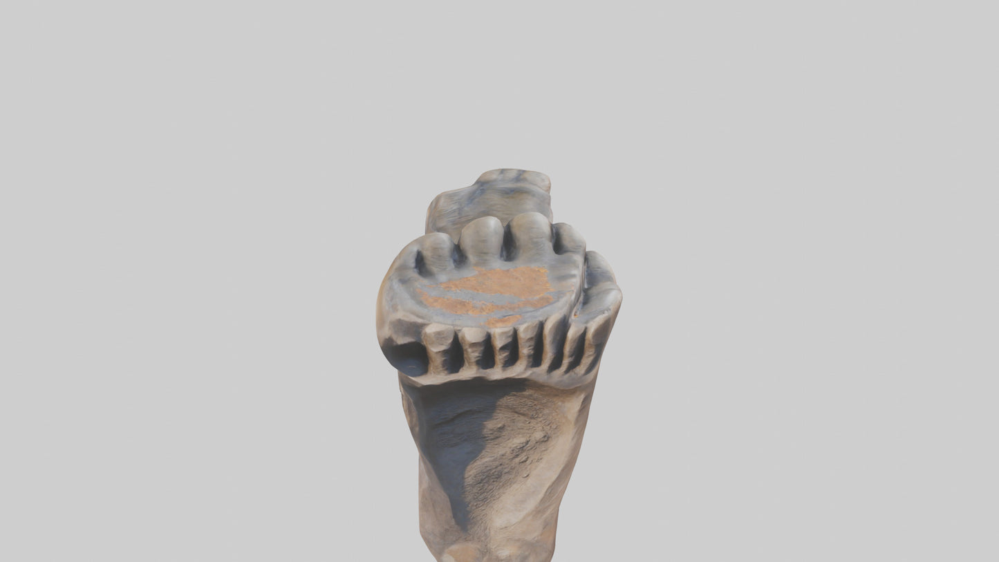 3D model Giants Footprint statue model VR / AR / low-poly