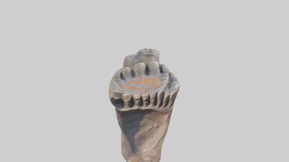 3D model Giants Footprint statue model VR / AR / low-poly