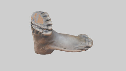 3D model Giants Footprint statue model VR / AR / low-poly