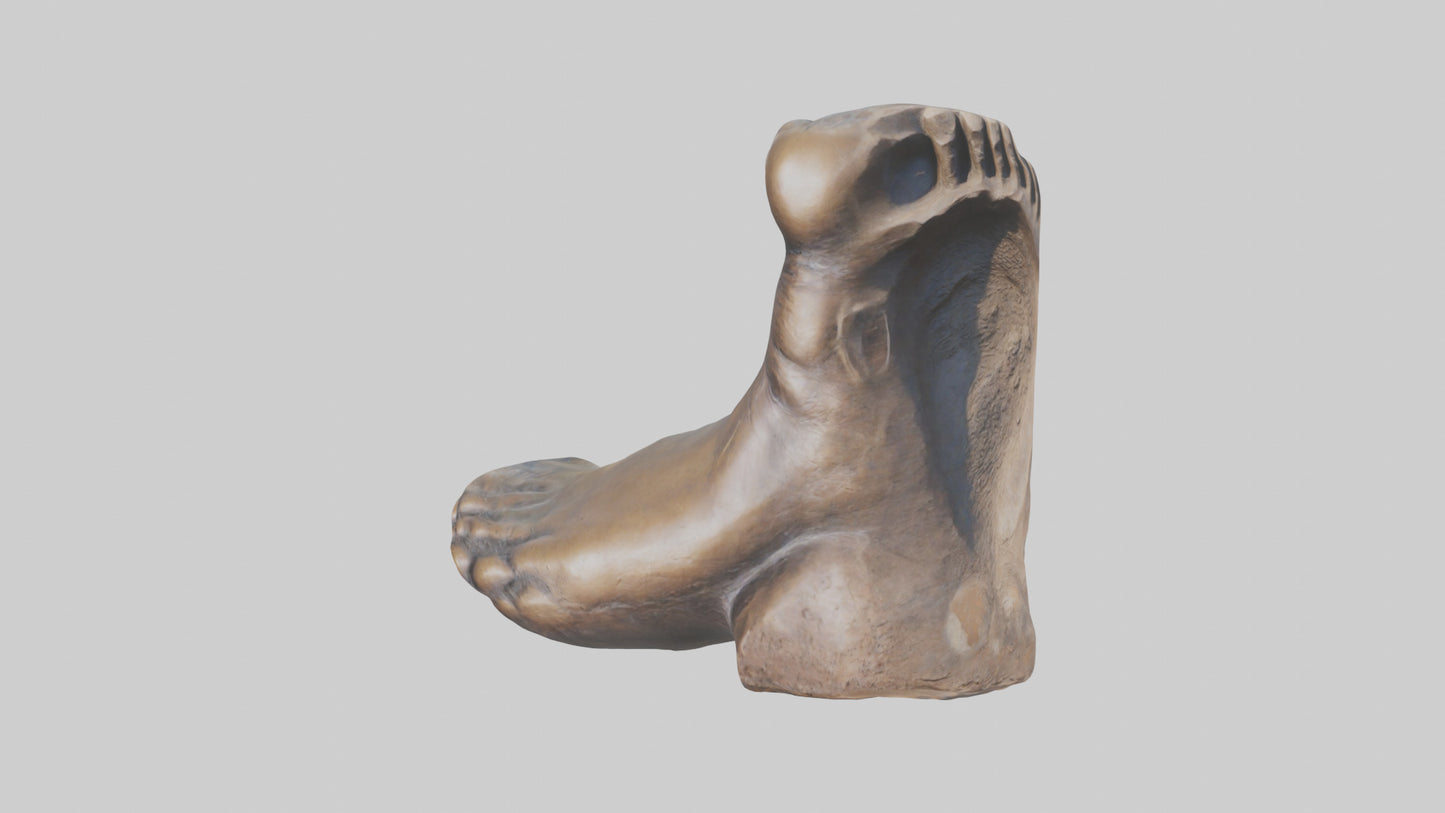 3D model Giants Footprint statue model VR / AR / low-poly