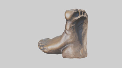 3D model Giants Footprint statue model VR / AR / low-poly