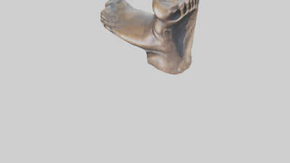 3D model Giants Footprint statue model VR / AR / low-poly
