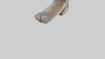 3D model Giants Footprint statue model VR / AR / low-poly