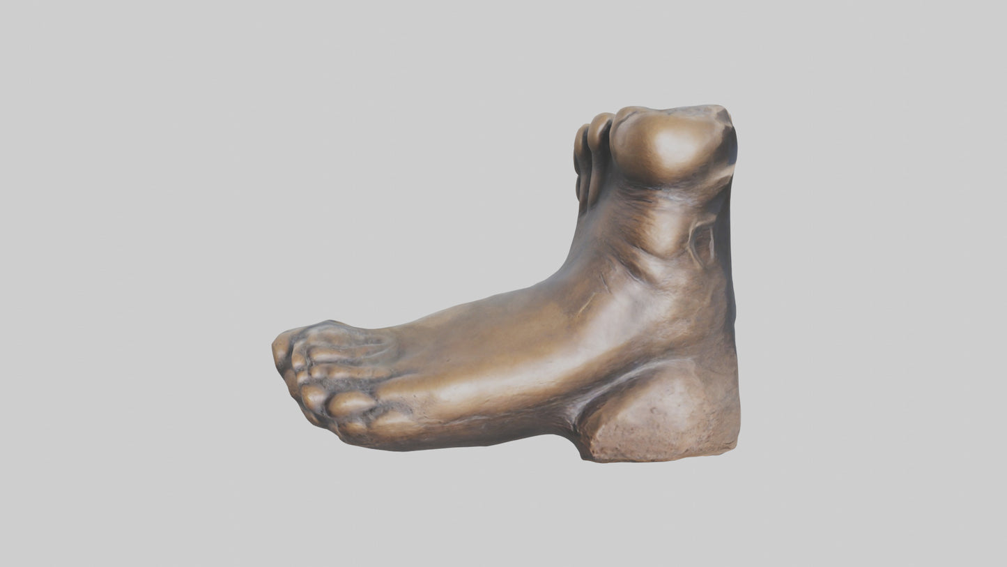 3D model Giants Footprint statue model VR / AR / low-poly