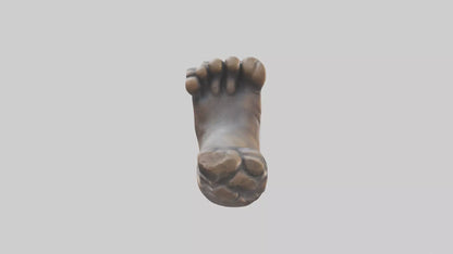 3D model Giants Footprint statue model VR / AR / low-poly